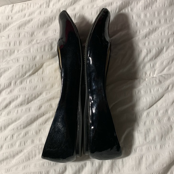 XHILARATION Black Patent Leather Pointed Toe Flats - Picture 6 of 9